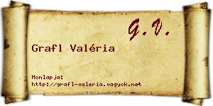 Grafl Valéria névjegykártya